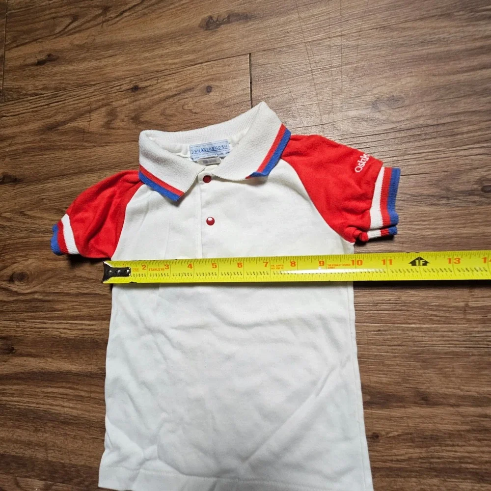 Vintage OshKosh B'gosh Toddler Colorblock Short Sleeve Polo Shirt 3T Retro 90s
